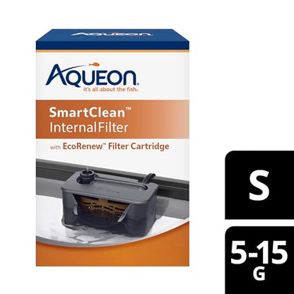 Aqueon QuietFlow Internal Filter with SmartClean Technology, Small - size: Small Filter, style: Small Filter