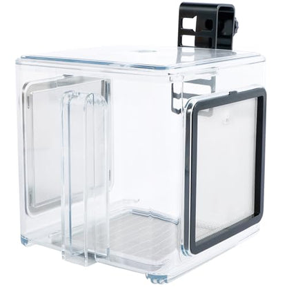 Fish Breeding Box, Acrylic Fish Isolation Box, Clear Fish Isolation Hatchery Tank, Hanging Fish Incubator Box with Detachable Mesh Lid for Baby Fish Newborn Fish Shrimp 15x15x15 cm