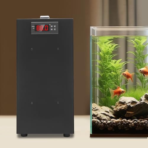 Aquarium Chiller, 40L/10.57Gal Aquarium Cooler, Aquarium Water Chiller with LCD Display, Fish Tank Water Chiller, Hydroponics Cooling System for Water Weeds Axolotl Jellyfish Coral Shrimp - size: 40L/10.57Gallon