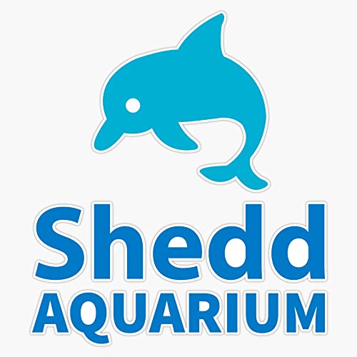 Shedd aquarium Vinyl Bumper Sticker Size 5"