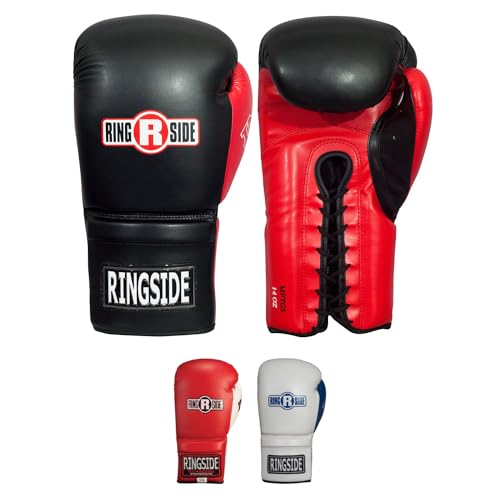 Ringside Lace IMF Tech Boxing Training Sparring Gloves - color: Black, size: 16 OZ