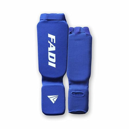 Shin Guards – Durable Leg & Instep Protection for Muay Thai, Kickboxing, MMA, BJJ, Karate & Taekwondo | Lightweight Training & Sparring Shin Instep Guard - color: Blue, size: Large