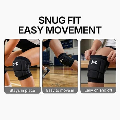 Under Armour Volleyball Knee Pads, Set of 2 - color: Black, size: Adult Medium