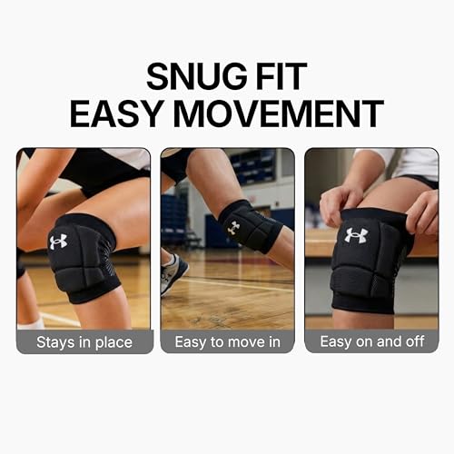 Under Armour Volleyball Knee Pads, Set of 2 - color: Black, size: Adult Large