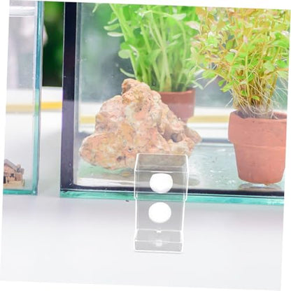 BESPORTBLE Fish Tank Feeding Tube and Food Dispenser with Suction Cup Large Square Aquarium Feeder for Precise Submerged Feeding Anti-Scattering Fish Food Holder for Shrimp and Tropical