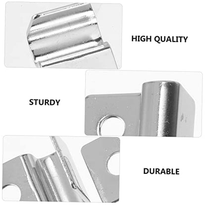 4pcs Aquarium Cover Clips Glass Lid Brackets for Fish Tank Easy Install Holders Securely Prevent Fish from Falling Compatible Various Tanks and Terrariums