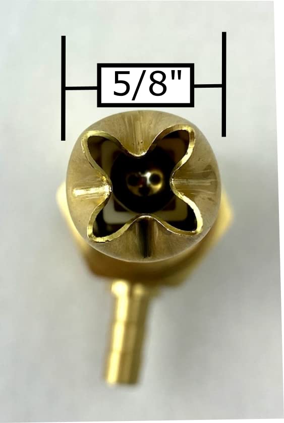 Fuel Tank Vent Assy Compatible with Peterbilt Application K25-6000 Full-Function Double Barb for o.25 ID Hose 230F Thermal Relief w/Vibra Seal on Threads, Brass