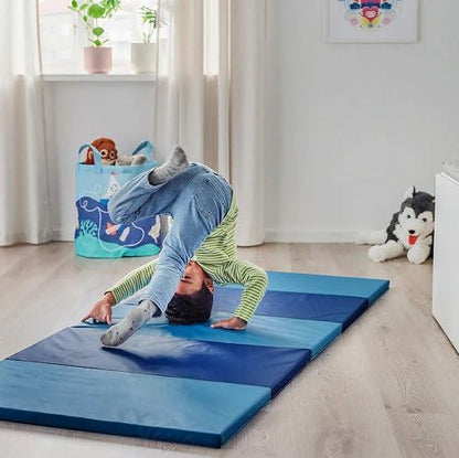 Ikea M70552267 PLUFSIG Pelfsig Folding Gym Mat, Blue, 30.7 x 72.8 inches (78 x 185 cm),