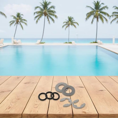 Replacement Filter Shaft Bump Kit for Hayward Series with Stainless Steel Washers and Clips for EC30 EC40 EC50 EC65 EC75 Models
