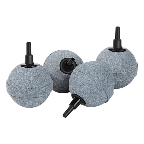 AQUANEAT Air Stones for Ponds 2 Inch, Long Lasting Aerator Oxygen Diffuser, Air Pump Accessories for Aquariums, Fish Tanks, Hydroponics and DWC Reservoirs 4 Pack - size: 4 pcs
