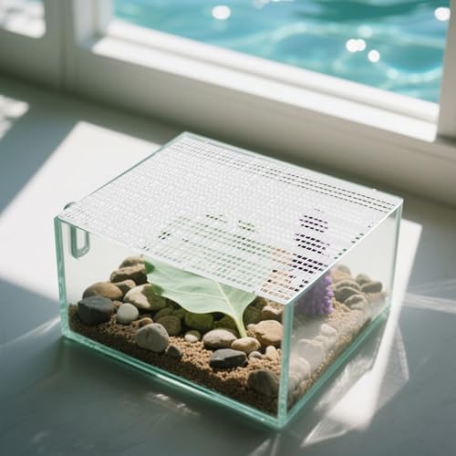 10pcs Fish Tank Divider Plastic Egg Crate Panel 30x15cm Aquarium Isolation Grid Bottom Filter Tray for Breeding and Territorial Fish Separation