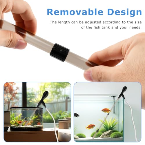 27 inch Fish Tank Cleaner Kit, Hose Silicone Airba g Fish Tank Water Changer Gravel Vacuum, Hand Pump Siphon, Fishes Tanks Glass Cleaner, Aquarium Cleaning Tools Water Changer