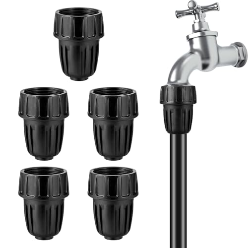 US Standard Faucet Adapter 6pc, 3/4 "Faucet to 1/2" Drip Irrigation Fitting Garden Hose Adapter