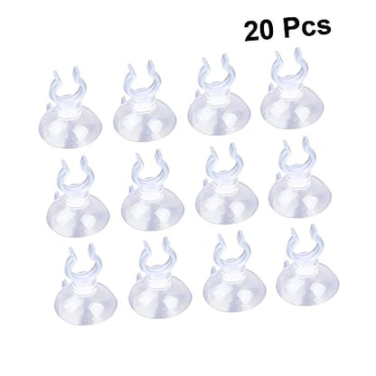 20pcs Fish Tank Hose Holders for Aquariums Easy to Install Underwater Clamp Accessories
