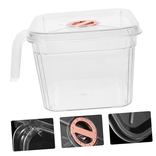 Abaodam Unbreakable Bowl Handle and Lid Safe Aquarium for Betta Fish and for Desktop Decoration Easy to Clean and Maintain