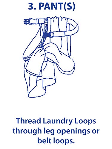 Laundry Loop with Sock Snare, Premium Navy Blue Laundering Strap, Package of 2 - color: Navy Blue, size: 2 Straps