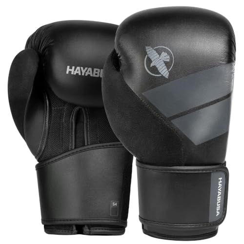 Hayabusa S4 Boxing Gloves - Sparring & Muay Thai - color: Black, size: 12 oz, Small
