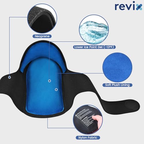 REVIX Heel Ice Pack Wrap for Plantar Fasciitis & Achilles Tendonitis, Gel - style: 1 Pack