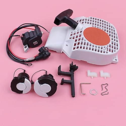 Tools Recoil Starter Ignition Coil Fuel Oil Tank Cap for Stihl MS250 025 MS230 023 MS210 021 Switch Shaft Chainsaw Replacement Part