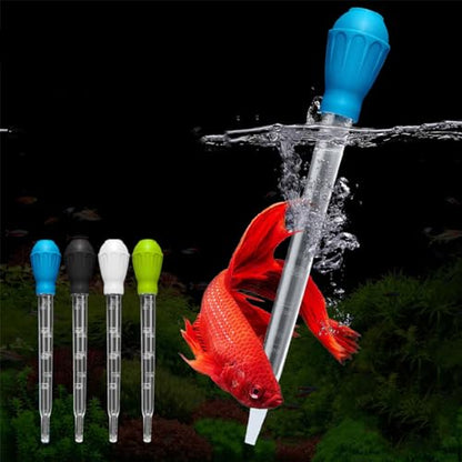 Waste for Fish Tank Multifunction Dropper Pipette Water Transfer Long Acrylic Marine Fish Feeding Tool Waste Aquarium Dropper Pipette