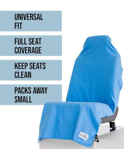 Microfiber Towel Seat Cover (Light Grey) - color: Light Grey