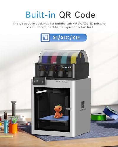 YOOPAI Cold Low Temperature Build Plate 257x257mm, Double Sided Room Temperature Print, Cold 3D Printer Bed Platforms with UltraTack Coating for Bambulab P2S/A1/X1C/P1P/P1S/X1E 3D Printers, Blue