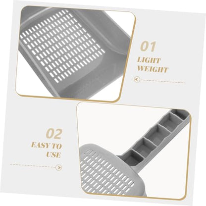 Fish Tank Sand Scoop with Drainage for Aquarium Sediment Removal Portable Gravel Shovel for Easy Aquarium Cleaning and Maintenance Rust-Resistant Soil Drilling Tool for Fish Tank