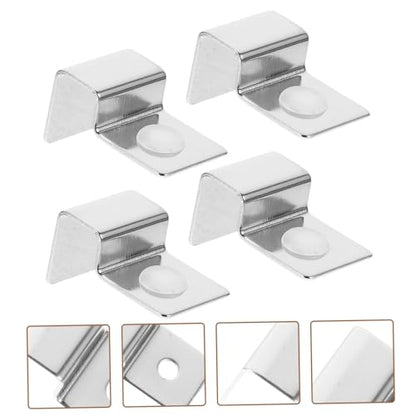BESPORTBLE Stainless Steel Support Bracket Aquarium Lid Handle Holder Fish Tank Mounting Clip 10mm Clips Set