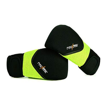 MaxxMMA Neoprene Washable Heavy Bag Gloves - Boxing Punching Training - color: Neon Yellow, size: Small-Medium