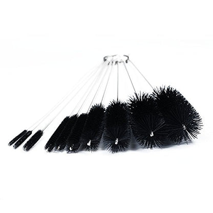 DXG Cleaning Brushes, 8.2 Inch Nylon Tube Brush Set Pipe Cleaner Set for Drinking Straws, Glasses, Keyboards, Jewelry Cleaning, Set of 10
