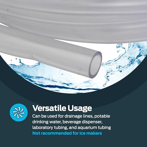 Eastman 3/8 Inch ID (1/2 Inch OD) PVC Clear Vinyl Tubing, 10 Foot Length, 98620 - size: 3/8 in. ID x 1/2 in. OD, style: 10 Ft.