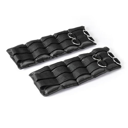 Amazon Basics Adjustable Ankle Weights for Men & Women, for Workouts, Resistance Training, Walking, Black - style: 5 Pound Set (2.5 Pounds Each)