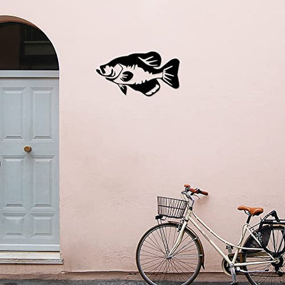 Decal Stickers of Detailed Crappie Fish (Black) (Set of 2) Premium Waterproof Vinyl Decal Stickers for Laptop Phone Accessory Helmet Car Window Mug Tuber Cup Door Wall - BICVER1531212BLW19Y24
