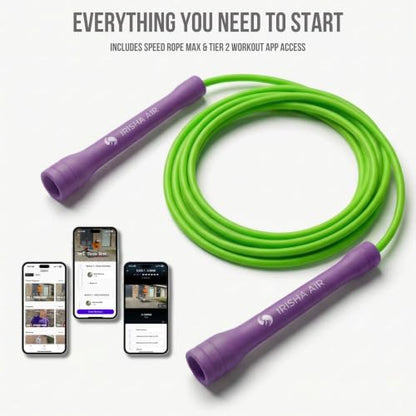 Elevate Rope Jump Rope for Men & Women, 5mm PVC Cable, 10 ft Adjustable - color: Rose Pink/Pink