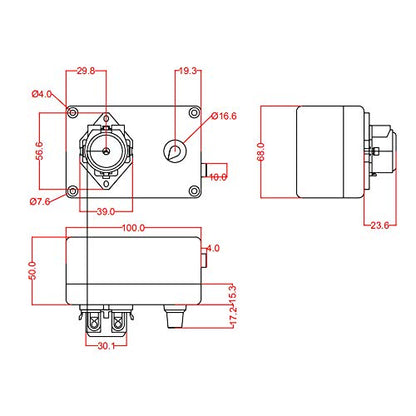 Gikfun 12V Adjustable Peristaltic Dosing Pump Liquid Metering Pump with Adapter for Aquarium Lab Analytical EK1960