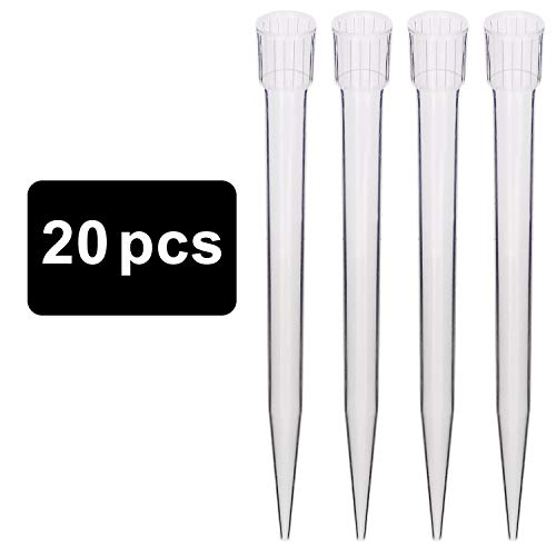 stonylab 5 ml Pipettes Tips, 20 pcs Universal Polypropylene Pipettes Tips Lab Clear Pipet Tips Liquid Transfer for Laboratory Chemistry