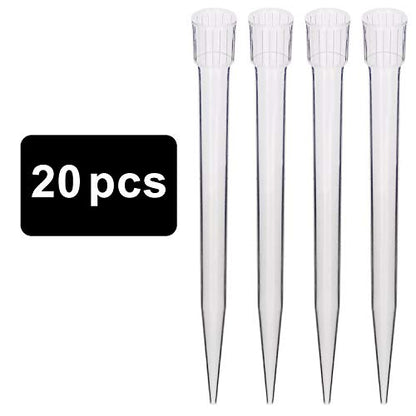 stonylab 5 ml Pipettes Tips, 20 pcs Universal Polypropylene Pipettes Tips Lab Clear Pipet Tips Liquid Transfer for Laboratory Chemistry