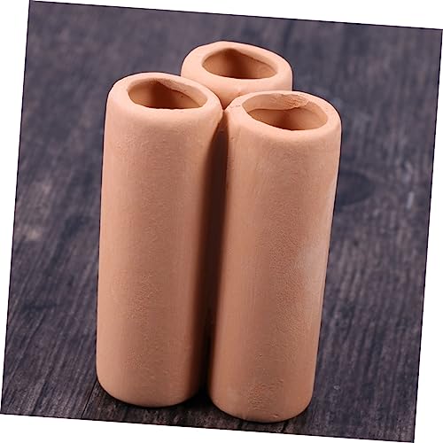 MERRYHAPY Aquarium Decor Ceramic Shrimp House Moss Tube Mineral Tube Plant Pot for Fish Tank
