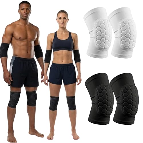 McDavid Moisture Wicking HEX Technology Knee Sleeves for Women/Men, Elbows & Shins Protection, Hex Pads - color: Black, size: Large
