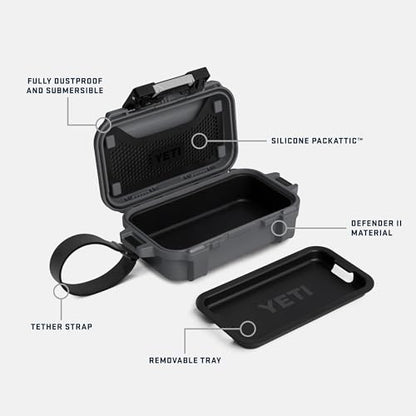 YETI LoadOut GoBox Collection, Divided Waterproof Cargo Case, Dry Box, Camera Case, Fishing Tackle Box - color: Black, size: GoBox 1