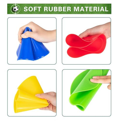 Poly Spots Spot Markers 4 Inch & 9 Inch Multicolor Floor Dots - style: 9inch 9pcs