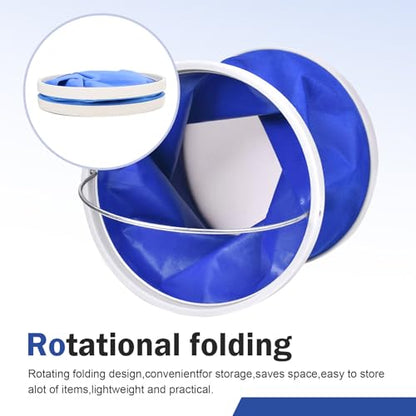 Car Collapsible Water Bucket, Vehicle Portable Water Container, Waterproof Fabric Pop Up Bucket for Car Washing, Camping & Emergency Water Storage (11L) - size: 1 PC #11L