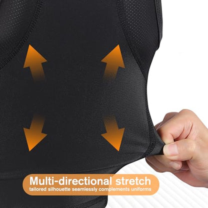 Women Chest Rib Protector Vest for Baseball Softball Padded Compression Vest Protective Gear Football Rugby Adult - size: X-Large
