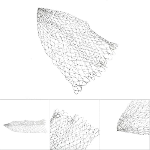 ‌Fishing Landing Net Replacement Nylon Mesh Catch & Release Net for Bass/Trout - size: 50×70cm