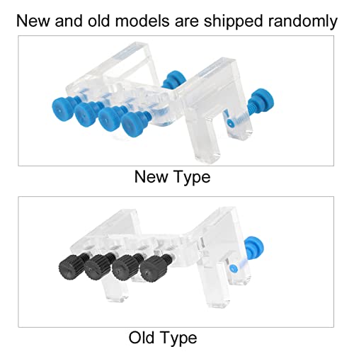 Acrylic Aquarium Hose Holder, Fish Tank Tube Clamp for 10mm Dia Water Pipe, High Transparency Hose Organizer with 4 Hole Positions, Easy to Install and Clean, Universal Fit for AQU
