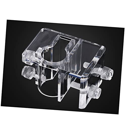 DOITOOL 2pcs Aquarium Water Holder Clip Clamp for Fish Tank Fixed Clamp Screw Adjustment (5-26mm)