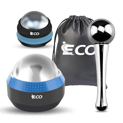 Massage Ice Roller Ball Cold & Heat Therapy Plantar Fasciitis Roller | Alleviating Shoulder, Arms, Back, Legs, Calves or Muscle Tension, Perfect for Workouts Relaxation - color: Ice Boat+ice Hockey+ice Ball