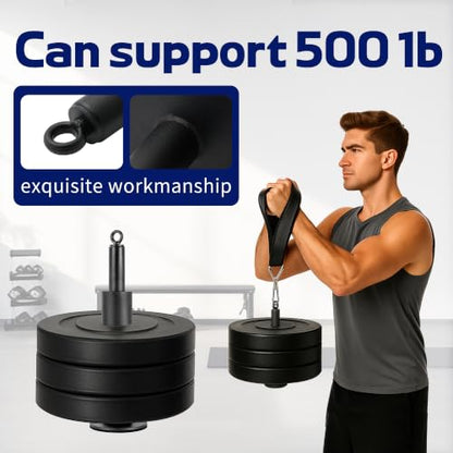 Arm Wrestling Training Strap, Hand Grip Forearm Strengthener - color: Black Wrist strap&Loading pin