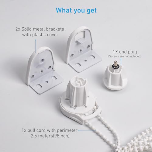 28mm Roller Blind Brackets Upgrade Roller Blind Fittings Spare Kit, Universal Roller Shade Clutch with Metal Brackets - style: 28mm Metal Bracket