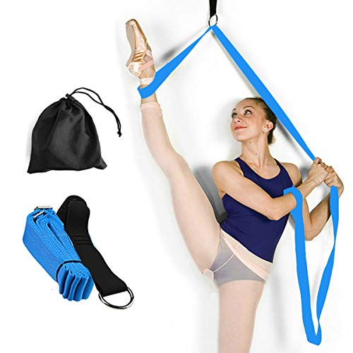 Yoga Stretch Strap - to Improve Leg Stretching - Perfect Home Equipment for Ballet, Dance, Warm upand Gymnastic Exercise - Excellent Gift for Your Friends, Children, and Loved Ones - color: Light blue